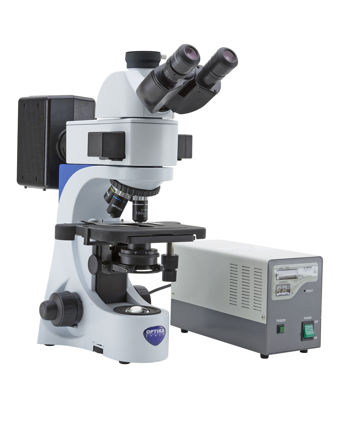 میکروسکوپ فلورسنت ۳ چشمی مدل B-383FL از کمپانی Optika ایتالیا 